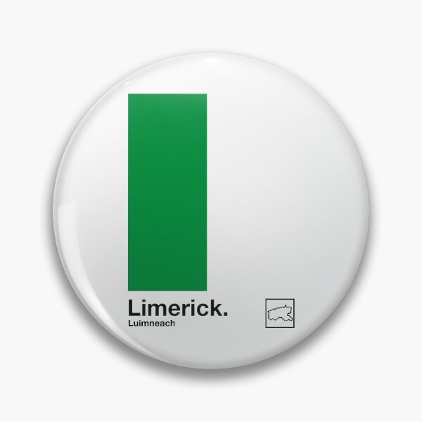 Item preview, County Limerick, Ireland - Retro Style Minimalist Poster Design designed and sold by AestheticNow.