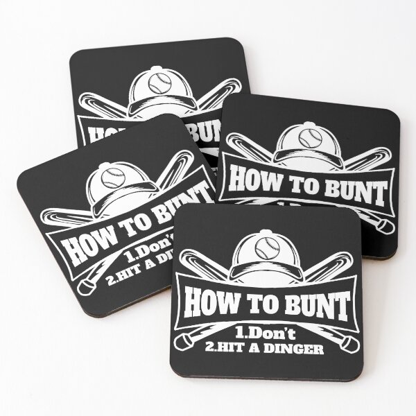 Item preview, How To Bunt Don't Hit A Dinger Funny Baseball  designed and sold by 9george.