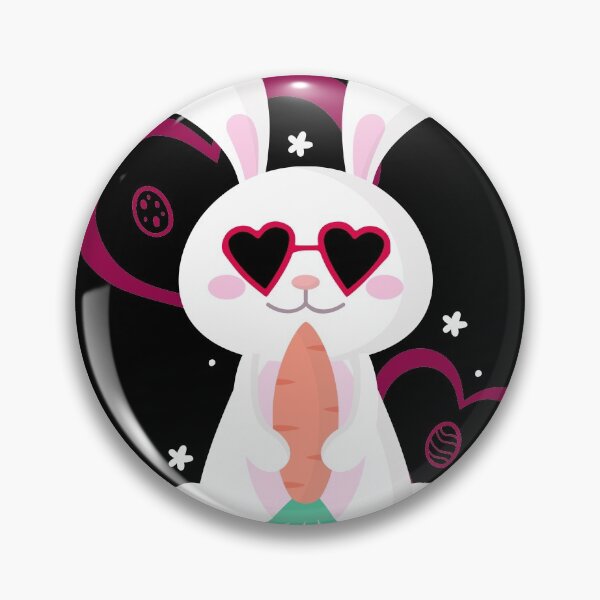 Item preview, Bunny with glasses and red heart designed and sold by Mariokao.