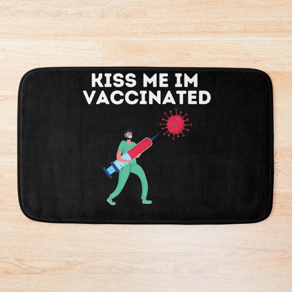 Item preview, kiss me im vaccinated with funny logo designed and sold by DevDn.