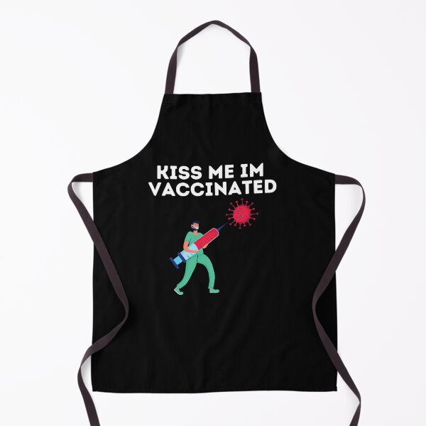 Item preview, kiss me im vaccinated with funny logo designed and sold by DevDn.