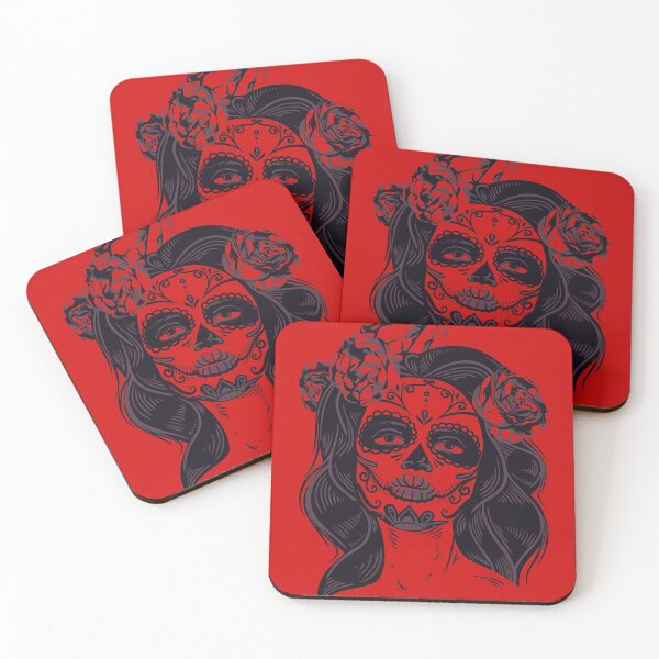 Item preview, Chica de calavera de terror designed and sold by joonzero.