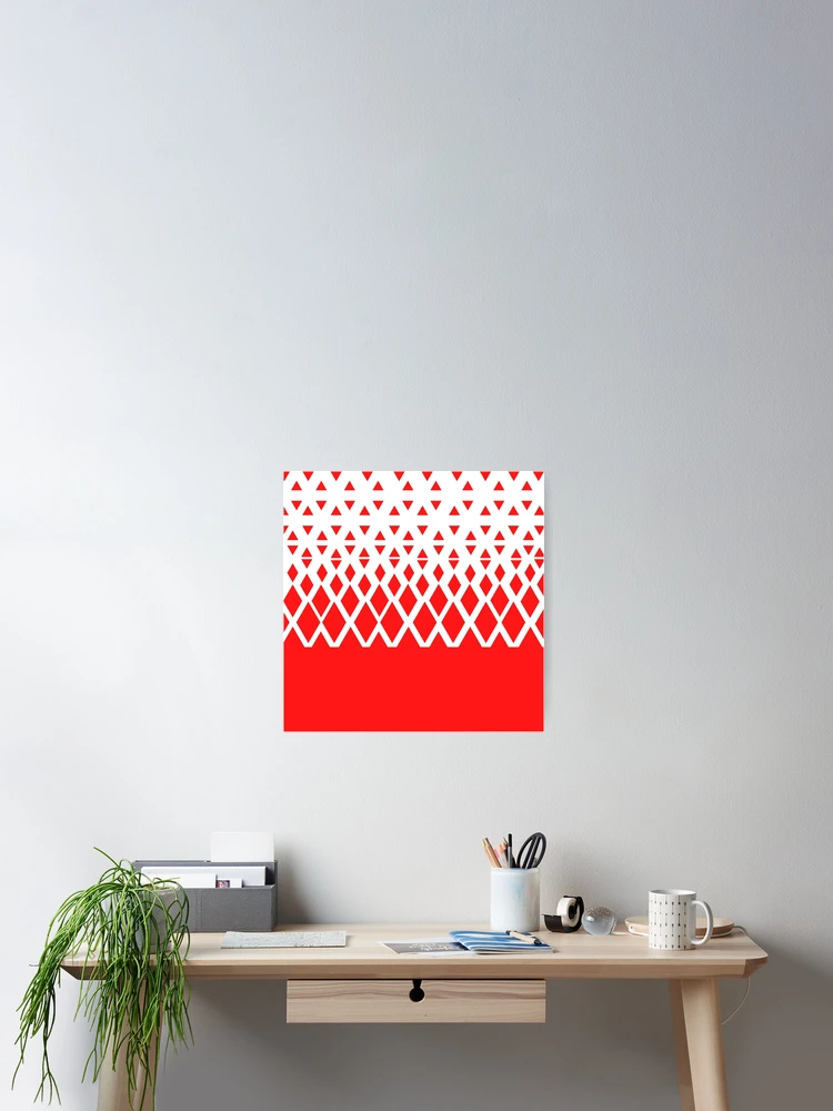 Thumbnail 2 of 3, Poster, Red Diamond Pattern designed and sold by ForgeCreativity.