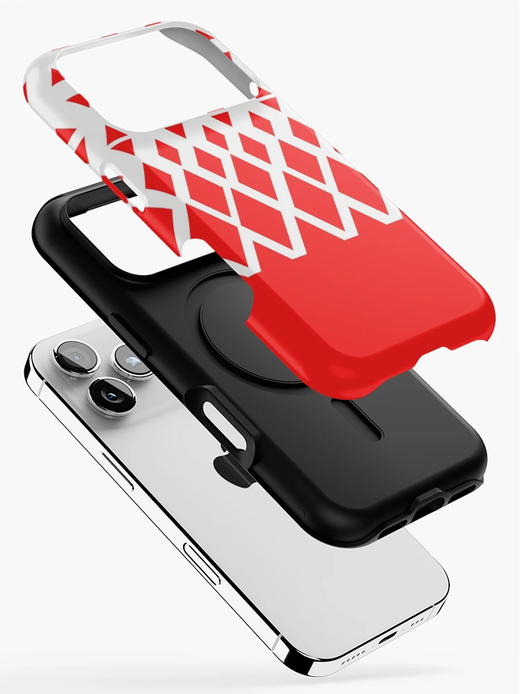 Thumbnail 2 of 4, iPhone Case, Red Diamond Pattern designed and sold by ForgeCreativity.
