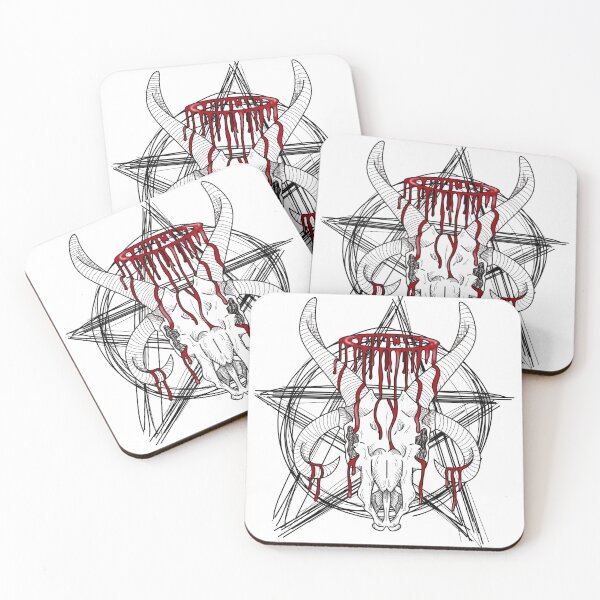 Item preview, Bloody Halo Deer Skull  designed and sold by viv-trinh.