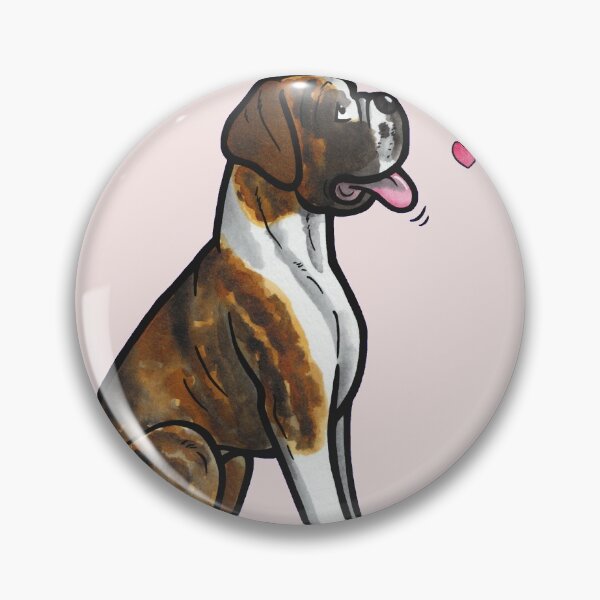 Item preview, Boxer love (brindle) designed and sold by animalartbyjess.