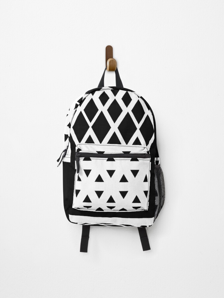 Thumbnail 1 of 3, Backpack, Black Diamond Pattern designed and sold by ForgeCreativity.