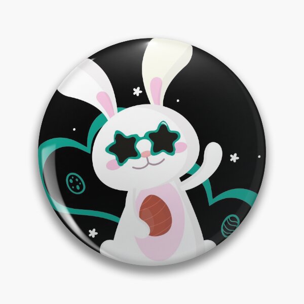 Item preview, Bunny with glasses and green heart designed and sold by Mariokao.