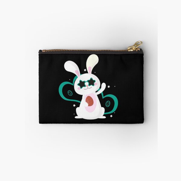Item preview, Bunny with glasses and green heart designed and sold by Mariokao.
