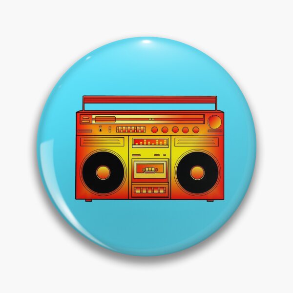Item preview, Warm Red Orange Gold Fire Boombox  designed and sold by Deborah Camp.