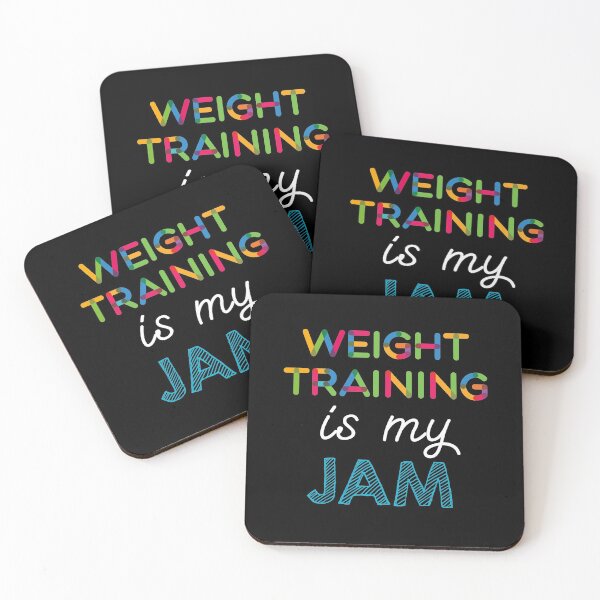 Item preview, Weight Training is my Jam. Funny Weight Training Design designed and sold by Custom365.