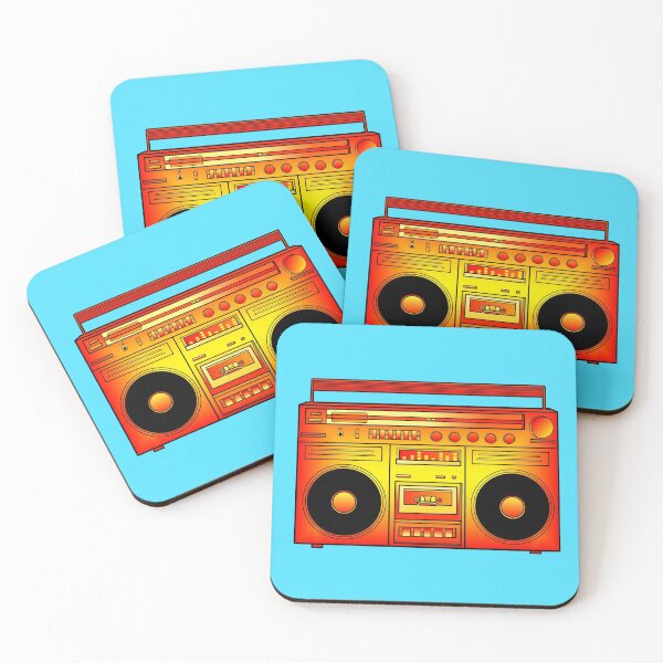 Item preview, Warm Red Orange Gold Fire Boombox  designed and sold by Deborah Camp.