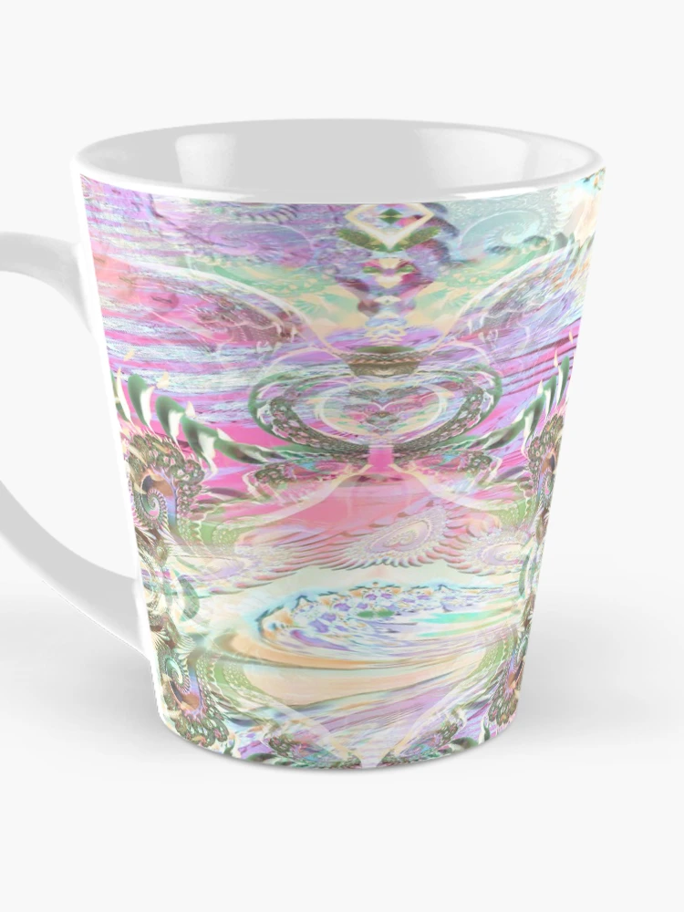 Thumbnail 3 of 4, Coffee Mug, Raspberry Ripple Fractal Pattern. designed and sold by MindTravel.