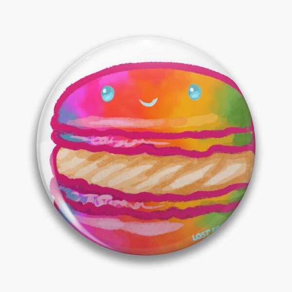 Item preview, Rainbow Tie-dye Macaron designed and sold by lostfrog.
