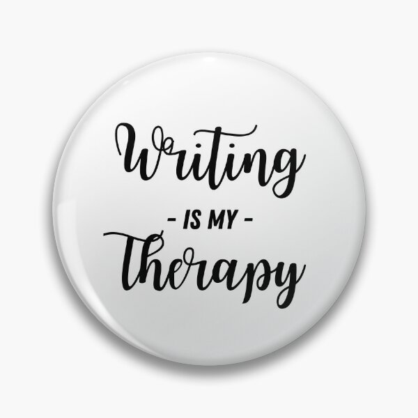 Item preview, Writing Is My Therapy | Writer Design | Author Gift | Writer Gift designed and sold by Presto Prints Design.