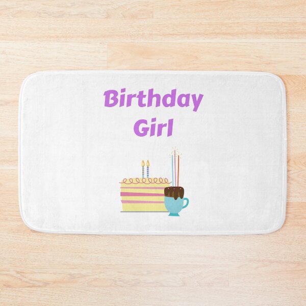 Item preview, Birthday Girl Cake and Coffee with Candles designed and sold by JRice66.