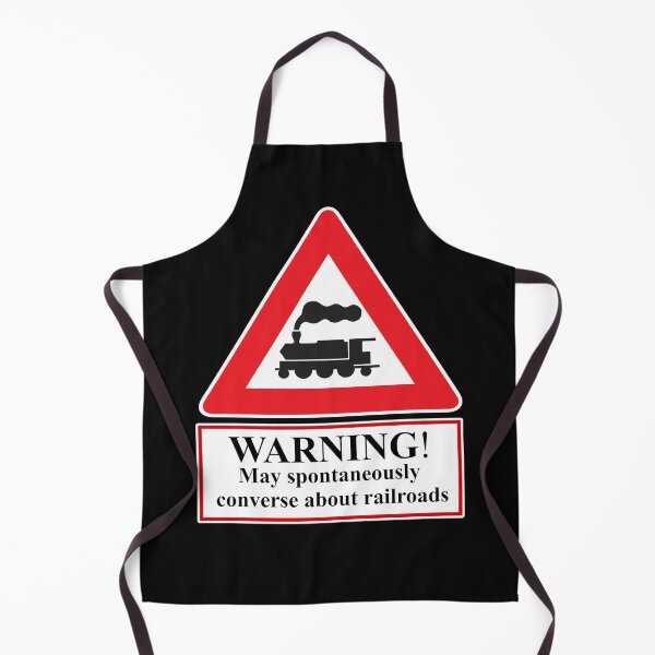 Item preview, Warning! May Spontaneously Converse About Railroads designed and sold by ittybittyowl.