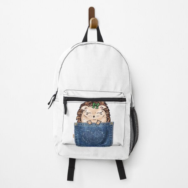 Item preview, Cute Hedgehog in a Denim Pocket Kawaii Fashion designed and sold by Jolly-Yosei.