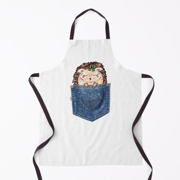 Item preview, Cute Hedgehog in a Denim Pocket Kawaii Fashion designed and sold by Jolly-Yosei.