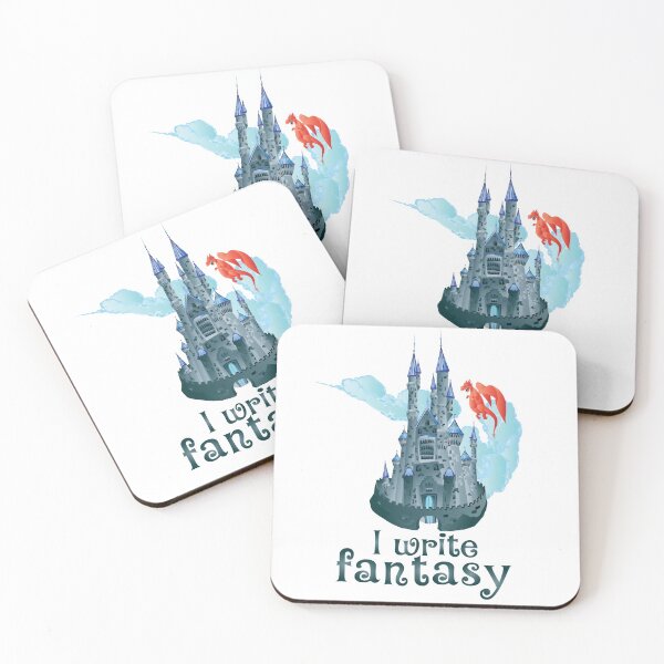 Item preview, I Write Fantasy (Blue Castle) designed and sold by Neurodivergent Gals.