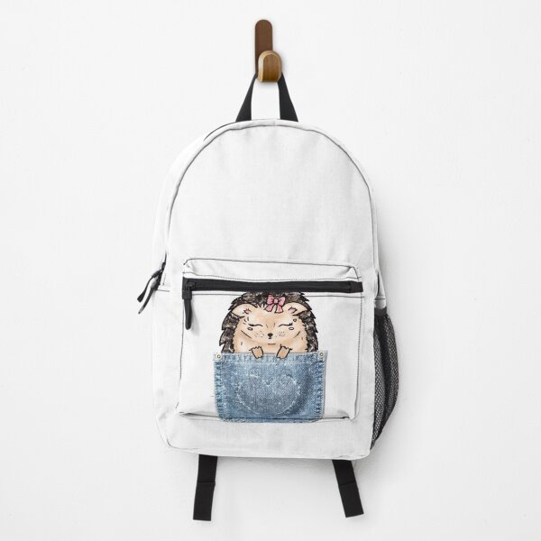 Item preview, Cute Pastel Hedgehog in a Denim Pocket Kawaii Fashion designed and sold by Jolly-Yosei.