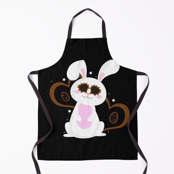 Item preview, Bunny with glasses and brown heart designed and sold by Mariokao.