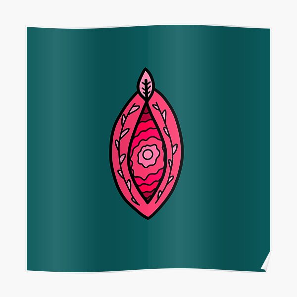 Rosa Blume Vulva Poster