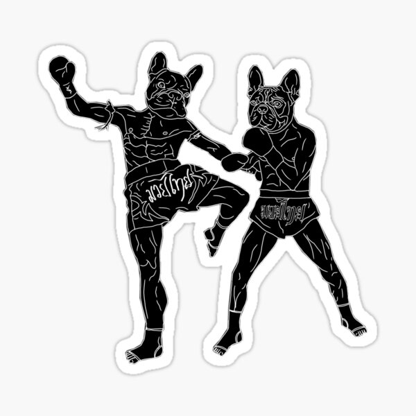 Item preview, Boxing Bulldogs Fighting Frenchies designed and sold by MORIANO TATTOOS.