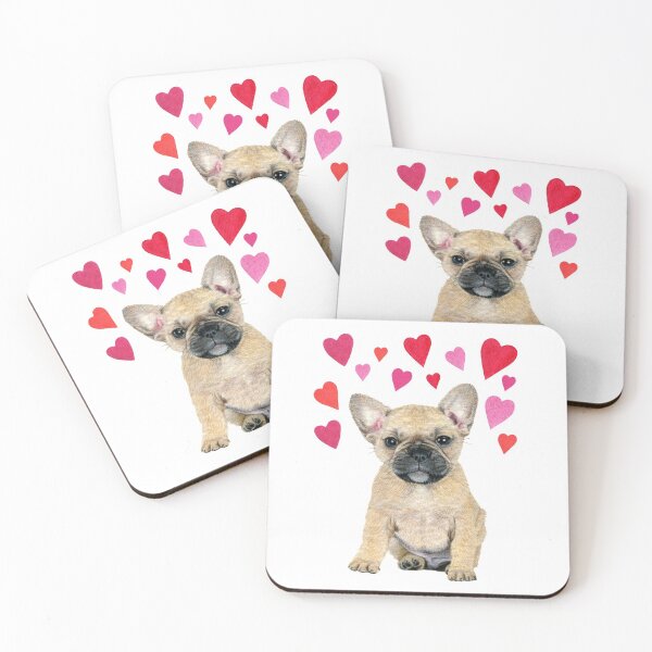 Item preview, French Bulldog Hearts designed and sold by elameladesigns.