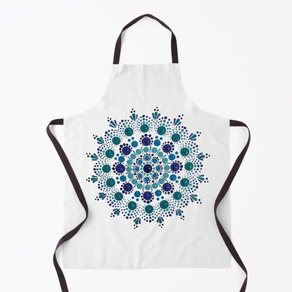 Item preview, Big Blue Bubble Dot Mandala designed and sold by DotLovingSue.