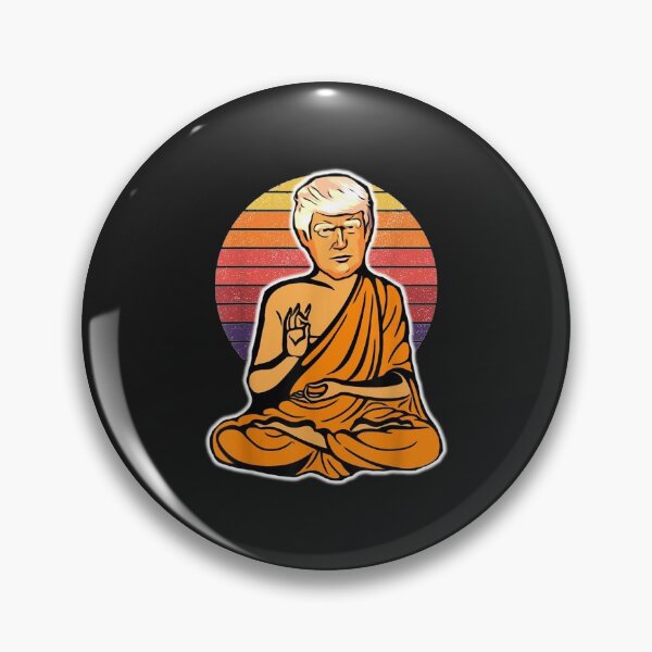 Item preview, Enlightened Trump Buddha Retro Vintage T-Shirt designed and sold by Lukifo-Glacier.