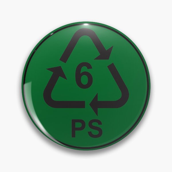 Item preview, Recycle Symbol Plastic Recycling Code 6 for PS to Reduce and Reuse designed and sold by frankheights.
