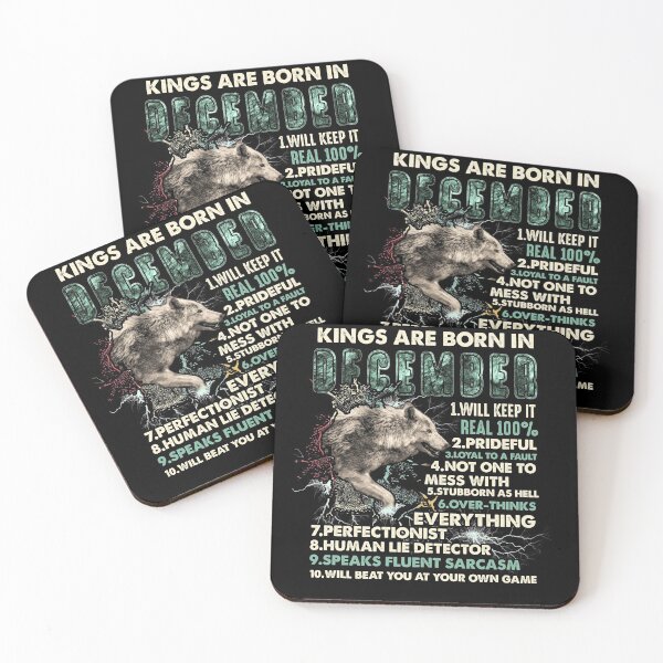 Item preview, King Are Born In December Wolf Birthday Gift designed and sold by BaseStore.