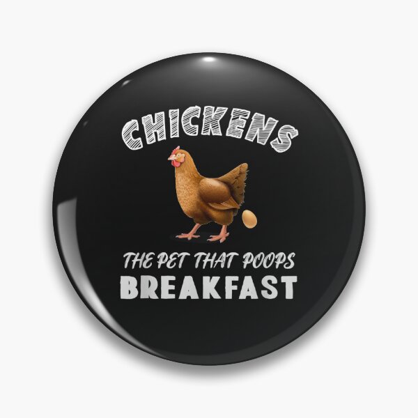 Item preview, Funny Chickens the Pet that Poops Breakfast Backyard Farmer T-Shirt designed and sold by Lukifo-Glacier.