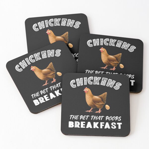 Item preview, Funny Chickens the Pet that Poops Breakfast Backyard Farmer T-Shirt designed and sold by Lukifo-Glacier.