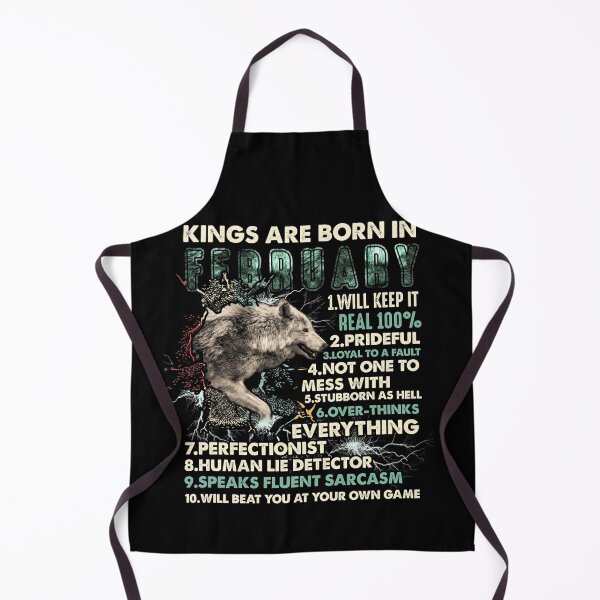 Item preview, King Are Born In February Wolf Birthday Gift designed and sold by BaseStore.