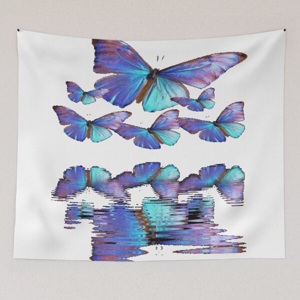 Item preview, BLUE BUTTERFLY FLIGHT WATER REFLECTION designed and sold by sharlesart.