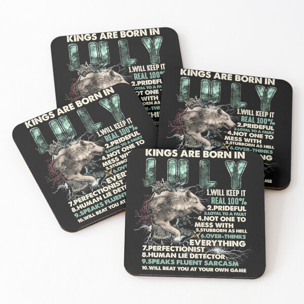 Item preview, King Are Born In July Wolf Birthday Gift designed and sold by BaseStore.