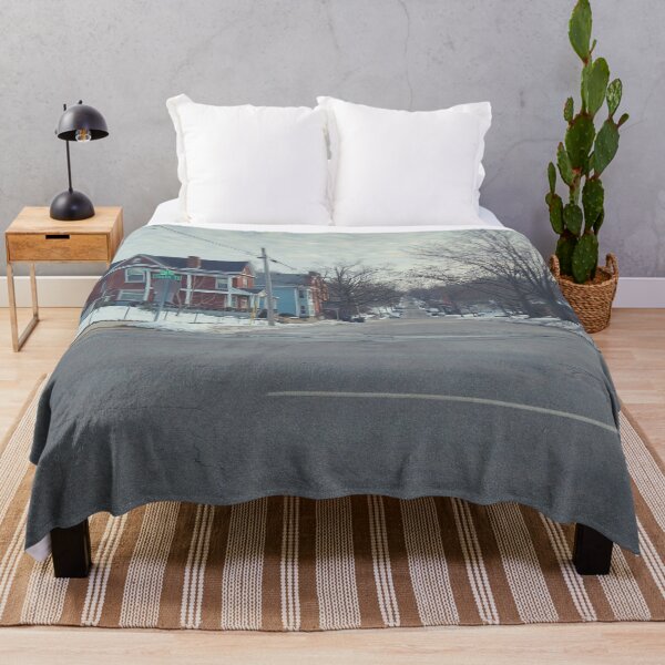 Item preview, Cloudy Sky Over South Street In Downtown Lafayette, Indiana USA designed and sold by Mothe3rd.