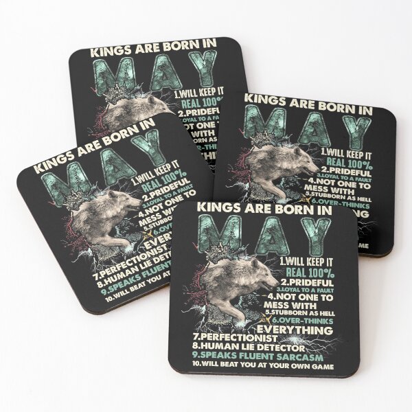 Item preview, King Are Born In May Wolf Birthday Gift designed and sold by BaseStore.