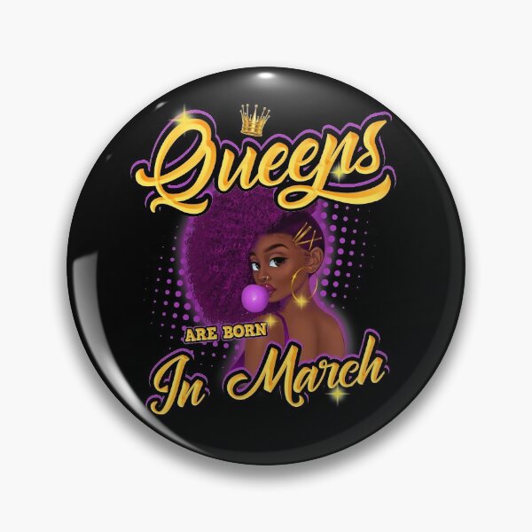 Item preview, March Black Queens Are Born In March Birthday African Beauty Gift For March Girl designed and sold by Master Jay.
