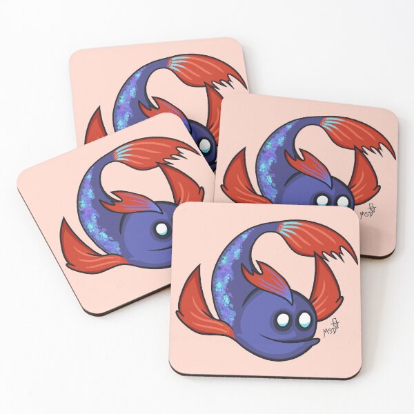 Item preview, Fighting Fish - Bright Colourful Cartoon designed and sold by MadSkullDesigns.