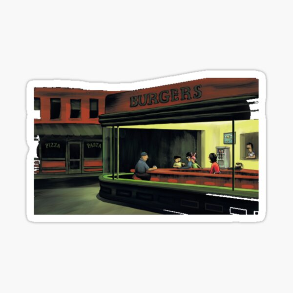 Night Burgers Sticker