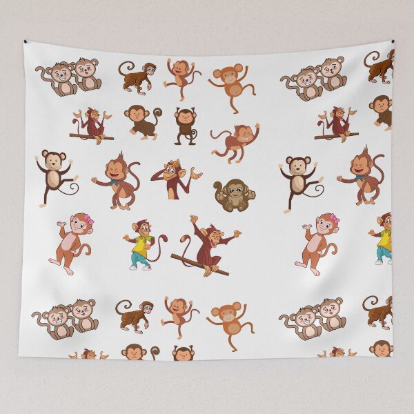 Item preview, Monkey Throw Blanket |Blankets For Kids (First Edition): designed and sold by TheShahinDesign.