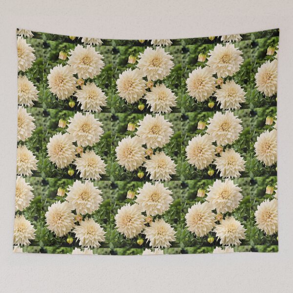 Item preview, Cream Colored Dahlias designed and sold by Shelley Loewnau-Jones Studio.