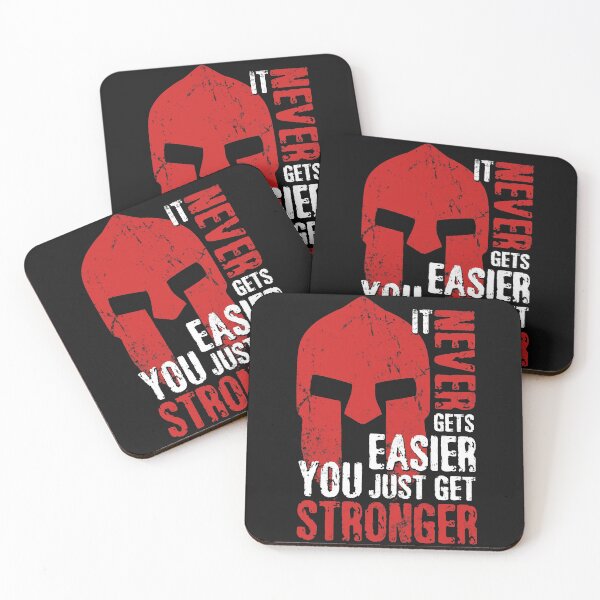 Item preview, Spartan Warrior It Never Gets Easier You Just Get Stronger Great Gift For Spartan designed and sold by teest2209.