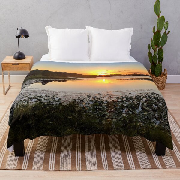Item preview, Tropical Lakeside Sunset Over The Lilies designed and sold by toddbrooney.
