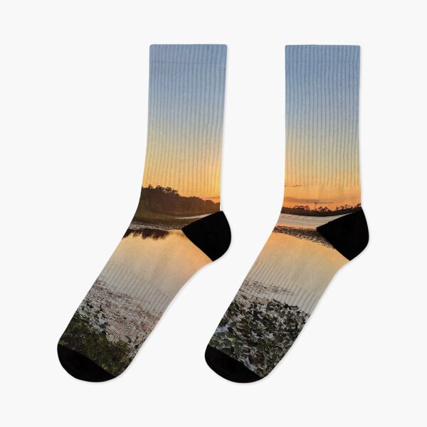 Item preview, Tropical Lakeside Sunset Over The Lilies designed and sold by toddbrooney.