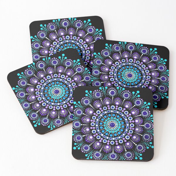 Item preview, Purple and Blue Mandala designed and sold by DotLovingSue.