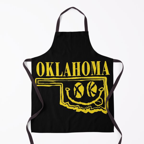 Item preview, Oklahoma Grunge Smiling Face Black Background designed and sold by pelagio.
